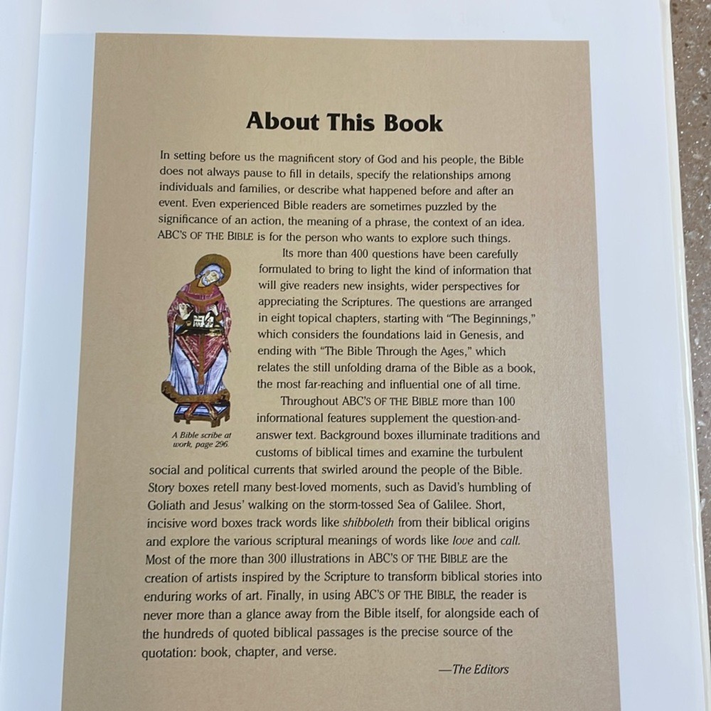 Readers Digest ABC's of the Bible Hardcover Book Educational Religion Red Black - Picture 4 of 5